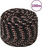 vidaXL - Boot - touw - 14 mm - 100 m - polypropyleen - zwart