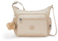 Kipling Gabbie S Dames Tas - Sparkled Beige