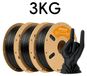 Filament PETG-CF en fibre de carbone - 15% fibre de carbone - 1,75 mm - 3 kg - Noir