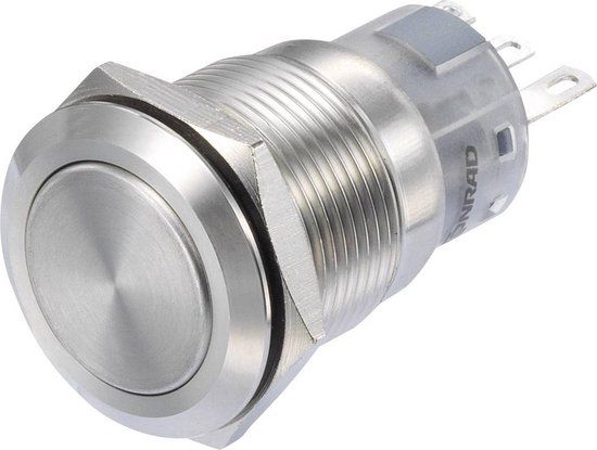Tru Components LAS1-AGQ-11/S Drukschakelaar 250 V/AC 3 A 1x aan/(aan) Moment IP65 1 stuk(s)