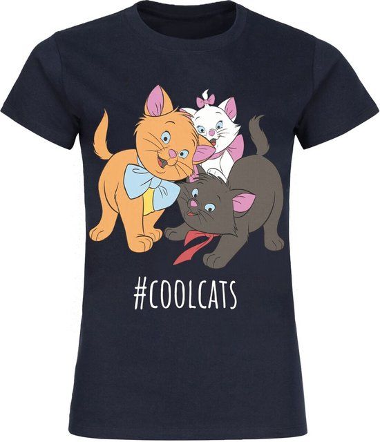 Aristocats Disney #COOLCATS Dames T-shirt - marineblauw - XL
