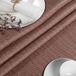 ANRO Tafelkleed Damast ornament Bruin 160x120cm