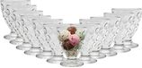 Urban Living Coupes à glace/bols à glace - 12x pièces - 280 ml - verre - avec ronds - bol à dessert