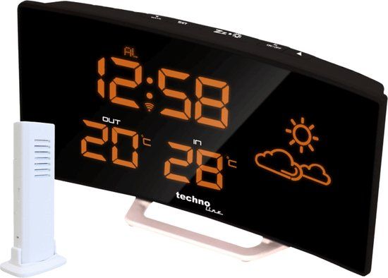 Technoline WS 6832 Weerstation - Zwart/Zilver - Digitale Weergave - Incl. Buitensensor