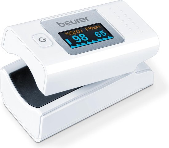 Beurer PO 35 Saturatiemeter - Pulse oximeter - Zuurstofmeter vinger - Hartslag - Medisch gecertificeerd - Wit