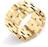 Calvin Klein CJ35000325D Dames Ring - Staal - Goudkleurig - 12 mm breed