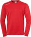 Uhlsport Essential Trainingssweat Kinderen - Rood / Wit | Maat: M