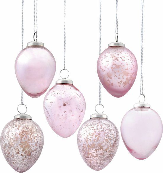 LOBERON Paasei set van 6 Cataleya roze