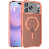 SZSMART IK17 Matte TPU Case, Magnetic and Drop-Resistant for iPhone 17 Pro Max - Orange