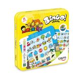 Cayro Bingo Travel - Jeu de voyage magnétique pour enfants et famille - Jeu d'observation Bingo de voiture en voyage - 2 joueurs - Durée de jeu 10 minutes - À partir de 4 ans - Collection The Minis - Boîte de jeu métallique compacte