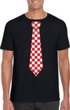 Bellatio Decorations Shoppartners Bv Zwart t-shirt met Brabant stropdas heren - Carnaval shirts L