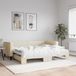 Maison Exclusive Lit extensible, couleur crème, 90x200 cm, tissu