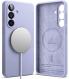 Ringke Silicone Magnetic Hoesje Geschikt voor Samsung Galaxy S26 Plus | Compatibel met MagSafe / Qi2 | Back Cover met Magneet | Zacht Siliconen | Slank Design | Paars