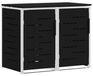 Syfax Containerombouw for 2 Bins 240L Roestvrij staal Zwart