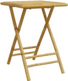 vidaXL Bamboe Tuintafel Inklapbaar Vierkant 55x55x75 cm Bruin