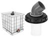 Merkloos IBC Couvercle filtrant pour réservoirs d'eau avec adaptateur en plastique pour tuyau