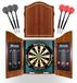 Fléchettes Dartboard - Ensemble complet avec armoire - 45,1 cm - 6 fléchettes de 20 g - Sisal