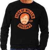 Bellatio Decorations Sons of Willem sweater / trui zwart heren - Koningsdag kleding S