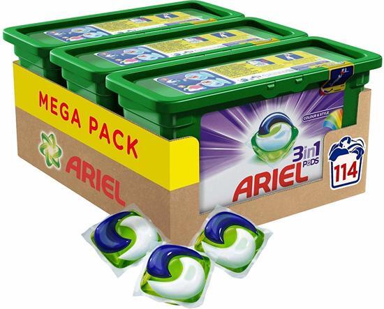 Ariel 3in1 Pods Kleur & Stijl - Kwartaalbox 114 Wasbeurten - Wasmiddelcapsules