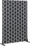 casa.pro Basciano Privacyscherm 180x120 cm Zwart Cortenstaal