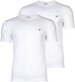 Armani T-shirts met V-hals 2-pack wit