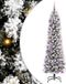 vidaXL Kunstkerstboom Wit 240 cm PVC Metaal Plastic