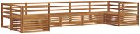vidaXL - Hoek loungeset - 7 zitplekken - Naturel - Massief Acacia Hout