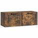 vidaXL Meuble TV mural Chêne fumé 78,5 x 31 x 30 cm