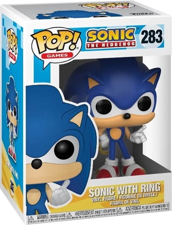 Funko Pop Sonic the Hedgehog with Ring Vinyl Figure