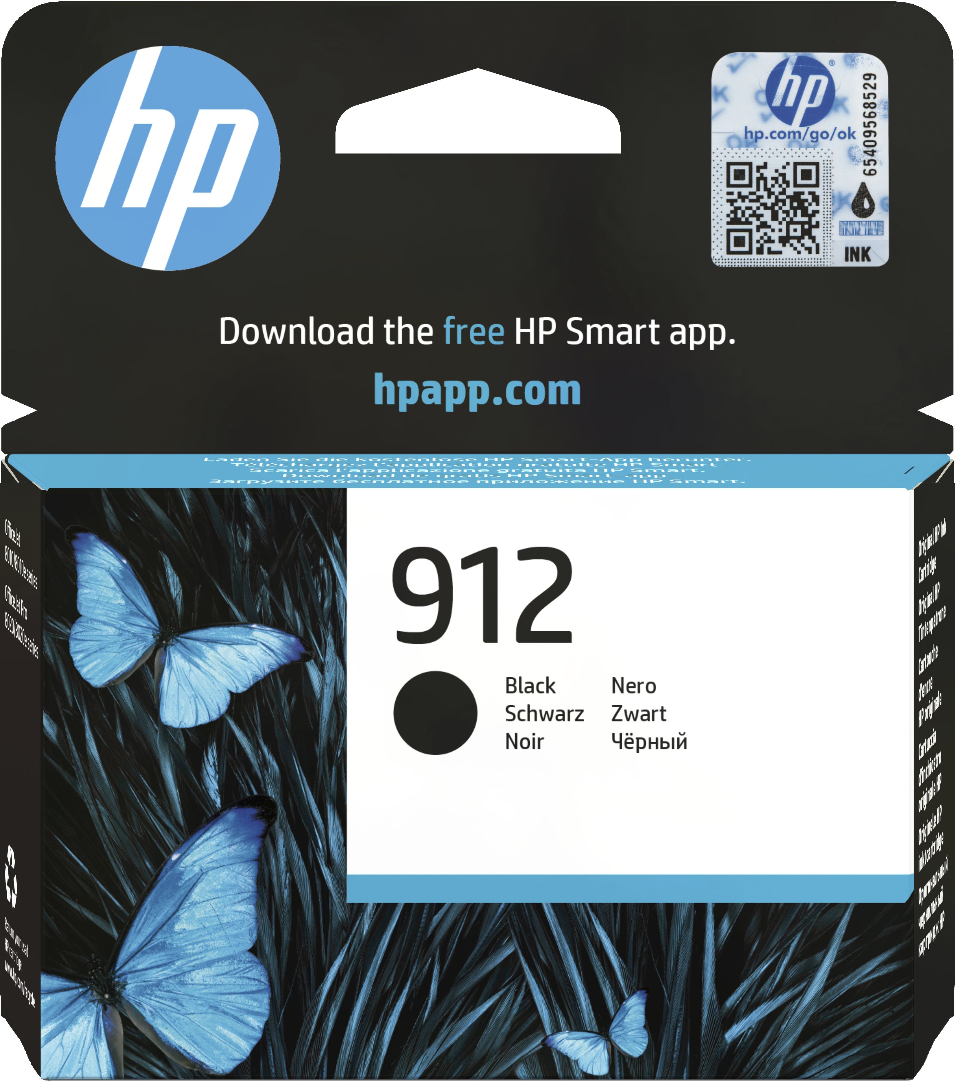 HP 912 Zwarte inktcartridge - Origineel