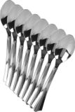 Urban Living Lepels - 8 Stuks - Kunststof - 16 cm - Zilver