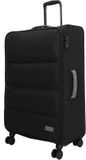 Zebra Trends Elske Koffer - L - Large - Softcase - Reizen - Recycled - Zwart