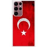 Samsung Galaxy S22 Drapeau turquie Verstevigd hoesje met sublimatie bedrukking