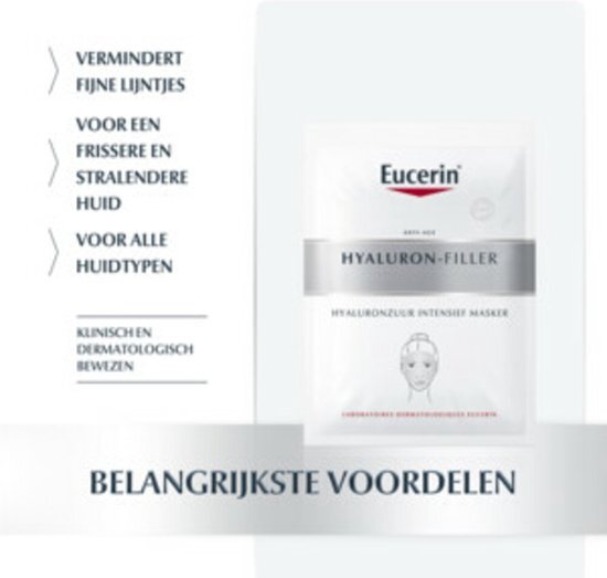 Eucerin Hyaluron-Filler + 3x Effect Hyaluronzuur Intensief Masker