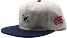 Surf Monkey 5-panel pet voor heren/dames - 100% biologisch katoen - One size (wit)