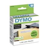 DYMO LW - Grote retouradreslabels - 36 x 89 mm - S0722520 - Wit - Papier