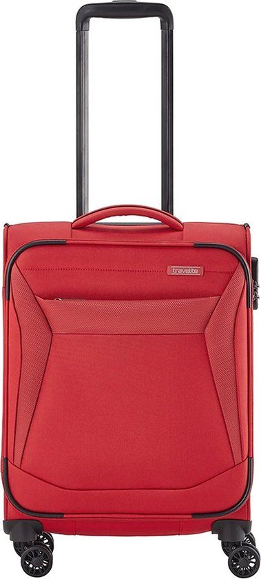Travelite Chios 4 Wheel Handbagage Koffer 55 cm Red | Polyester | TSA Cijferslot