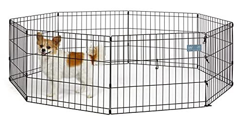 MidWest Homes for Pets Hond oefening pen en box, 45,5 cm, geen deur, zwart