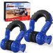 Nilight Set van 2 D-ringbeugel van 1,9 cm met schroefpen van 0,75 inch, 19 kg breuksterkte, robuuste off-road herstelbeugel met isolatorringen voor gebruik met sleepriem, lier, off-road