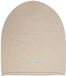 Stone Valley Beige Kasjmier Muts - Opgerolde Onderkant