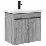 vidaXL Badkamermeubel met kraan Grijs Sonoma 61 x 40 x 74,5 cm