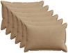 vidaXL Kussensloop 6 st houten bruin 50 x 75 cm corduroy