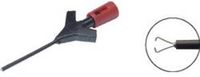 SKS Hirschmann Micro-KLEPS Krokodillenklem Steekaansluiting 0.64 mm CAT I Rood