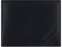 mano Don Antonio Portemonnee Leer 11 cm - Mannen - Horizontaal - zwart