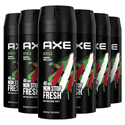 AXE Africa Deodorant Bodyspray, 6 x 150ml, Voordeelverpakking