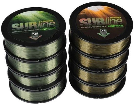 Korda Subline Nylon Vislijn Brown 10lb 0.30mm 1000m