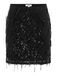 Only Rok Onlstely Short Sequins Skirt Wvn 15383663 Black/black Sequins Dames Maat - M