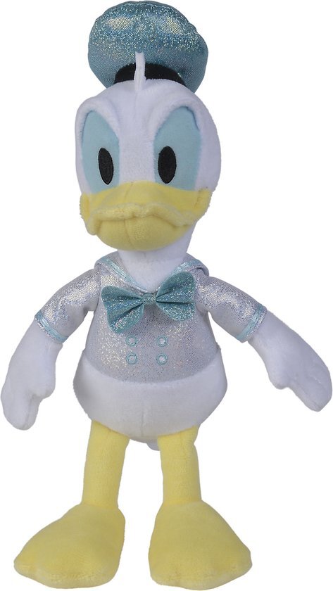 simba Disney - Sparkly Donald Duck, 25cm Knuffel, Pluche, vanaf 0 jaar