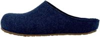 Haflinger Grizzly Michl Unisex Slippers Jeans Textiel Wol Kurk Rubber Zool Maat 36