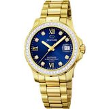 Jaguar J895/C Polshorloge Dames Goudkleurig Staal Saffierglas 20 ATM
